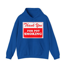 Load image into Gallery viewer, Thank You For Pot Smoking Unisex Heavy Blend™ Hooded Sweatshirt