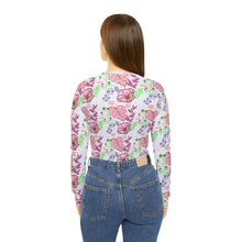 Load image into Gallery viewer, Floral Valentine Women&#39;s Long Sleeve V-neck Shirt