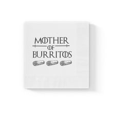 Load image into Gallery viewer, Mother of Burritos White Coined Napkins