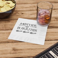 Load image into Gallery viewer, Mother of Burritos White Coined Napkins