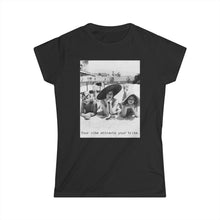 Load image into Gallery viewer, Your vibe attracts your tribe. Vintage Graphic Shirt Women&#39;s Softstyle Tee