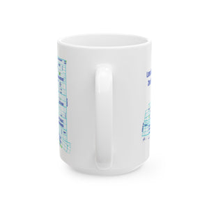 Hand Drawn Long BeachDistrict 2 Ceramic Mug, (11oz, 15oz)