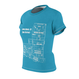 White District 2 Long Beach Map Women's Tee