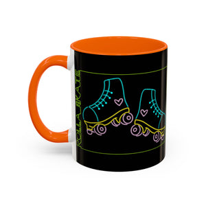 Neon Rolla Skate Coffee Mug - Black Accent 11oz