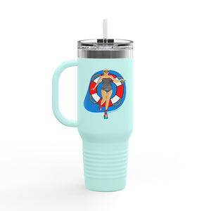 Retro Roller Poolside Insulated Travel Mug - 40oz