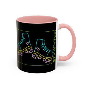 Neon Rolla Skate Coffee Mug - Black Accent 11oz