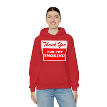 Load image into Gallery viewer, Thank You For Pot Smoking Unisex Heavy Blend™ Hooded Sweatshirt