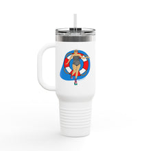 Load image into Gallery viewer, Retro Roller Poolside Insulated Travel Mug - 40oz