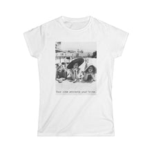 Load image into Gallery viewer, Your vibe attracts your tribe. Vintage Graphic Shirt Women&#39;s Softstyle Tee