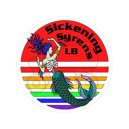 Pride Sickening Syren Vintage Mermaid Kiss-Cut Stickers
