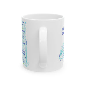 Hand Drawn Long BeachDistrict 2 Ceramic Mug, (11oz, 15oz)
