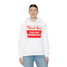 Load image into Gallery viewer, Thank You For Pot Smoking Unisex Heavy Blend™ Hooded Sweatshirt