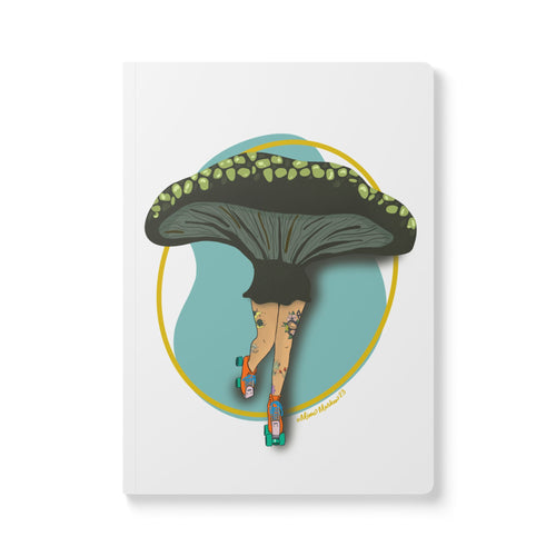 Mushroom Skater Girl Softcover Journal