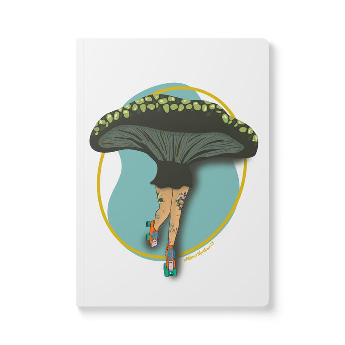 Mushroom Skater Girl Softcover Journal