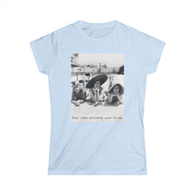 Load image into Gallery viewer, Your vibe attracts your tribe. Vintage Graphic Shirt Women&#39;s Softstyle Tee