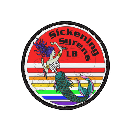 PRIDE Sickening Syren Mermaid Roller Derby Iron-On Patch