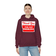Load image into Gallery viewer, Thank You For Pot Smoking Unisex Heavy Blend™ Hooded Sweatshirt