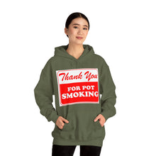 Load image into Gallery viewer, Thank You For Pot Smoking Unisex Heavy Blend™ Hooded Sweatshirt