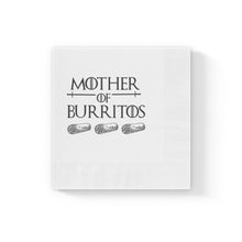 Load image into Gallery viewer, Mother of Burritos White Coined Napkins