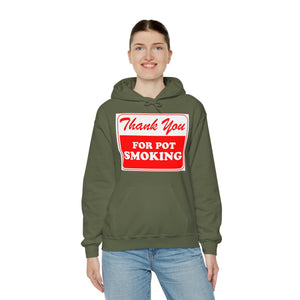 Thank You For Pot Smoking Unisex Heavy Blend™ Hooded Sweatshirt