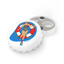 Load image into Gallery viewer, Retro Roller Beach Babe Bottle Opener