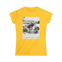 Load image into Gallery viewer, Your vibe attracts your tribe. Vintage Graphic Shirt Women&#39;s Softstyle Tee