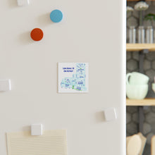 Load image into Gallery viewer, Hand Drawn Long Beach District 2 Square Magnet