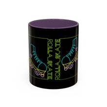 Load image into Gallery viewer, Neon Rolla Skate Coffee Mug - Black Accent 11oz