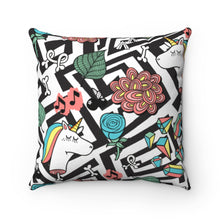 Load image into Gallery viewer, Majestic Unicorn Square Pillow