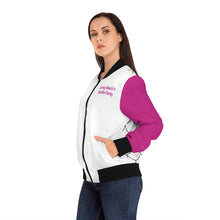 Load image into Gallery viewer, Women&#39;s Long Beach Jr Roller Derby Bomber Jacket - Pink