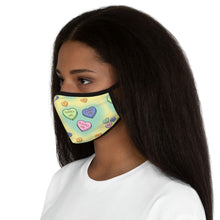 Load image into Gallery viewer, Thrill Me Candy Hearts Fitted Polyester Face Mask
