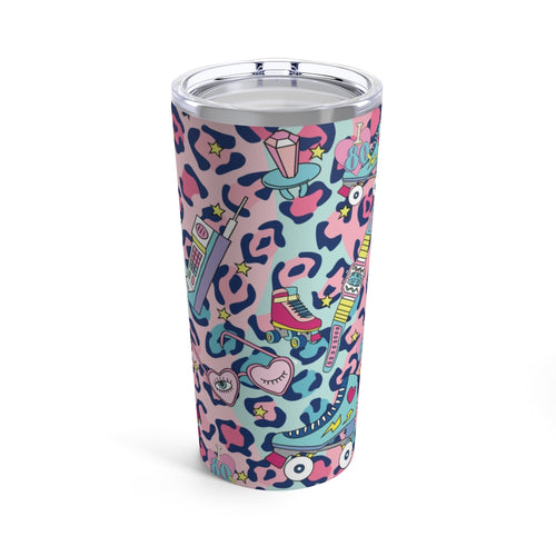 Wild About The 80's Roller Skate Tumbler 20oz