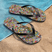 Load image into Gallery viewer, Unisex Interesting Things Flip-Flops