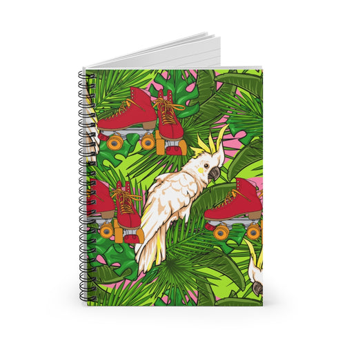 Jungle Skate Parrot Spiral Notebook