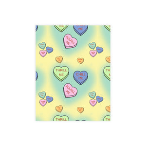 Thrill Me Candy Hearts Greeting Card Bundles (envelopes included)