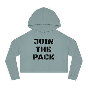 Unisex Join The Pack Cropped Hooded Sweatshirt