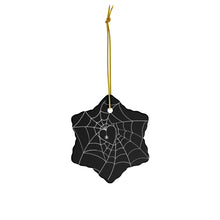 Load image into Gallery viewer, Spirited Spiderweb Ceramic Ornament, 4 Shapes