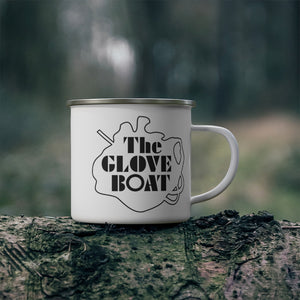 The Glove Boat Enamel Camping Mug