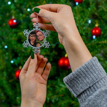 Load image into Gallery viewer, Design Your Own Pewter Snowflake Ornament