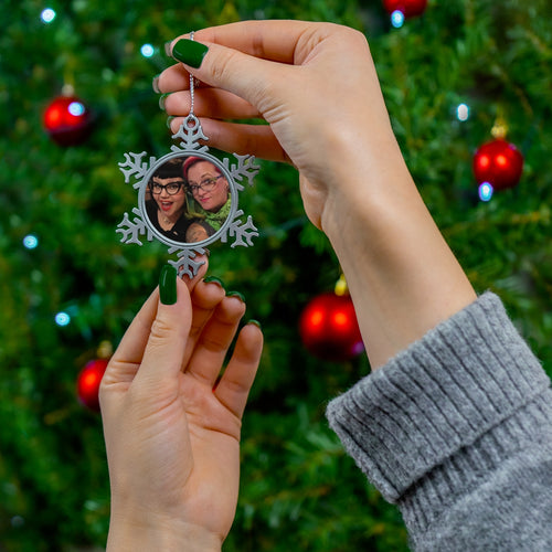 Design Your Own Pewter Snowflake Ornament