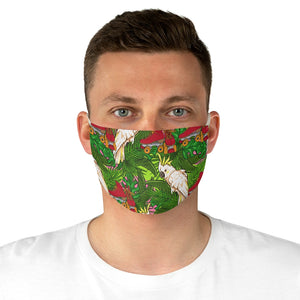 Jungle Skate Parrot Fabric Face Mask