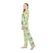 Load image into Gallery viewer, Women&#39;s Thrill Me Candy Hearts Satin Pajamas