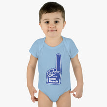 Load image into Gallery viewer, Long Beach Foam Finger Infant Baby Rib Bodysuit