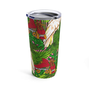 Jungle Skate Parrot Tumbler 20oz