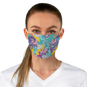 Vivid Roller Skate Fabric Face Mask