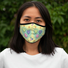 Load image into Gallery viewer, Thrill Me Candy Hearts Fitted Polyester Face Mask