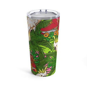 Jungle Skate Parrot Tumbler 20oz