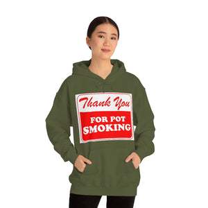 Thank You For Pot Smoking Unisex Heavy Blend™ Hooded Sweatshirt