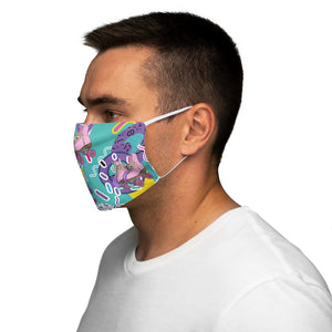 Vivid Rollerskate Snug-Fit Polyester Face Mask