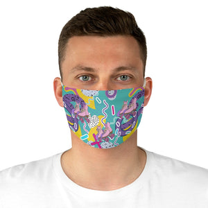 Vivid Roller Skate Fabric Face Mask